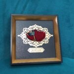 تابلو فرش متبرک حرم مطهر رضوی طرح شمسه