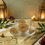 ست تک فنجان و نعلبکی بلور مذهبی | ویژه روز پدر و ولادت حضرت علی (ع)