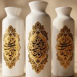 گلدان های سفید سرامیکی مذهبی