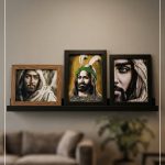 قاب تمثال مبارک ائمه اطهار علیهم‌السلام